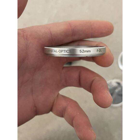 3 Pc 52mm Crystal Optics U.V., F.DL., PL. Filters W/Case - Picture 4 of 7